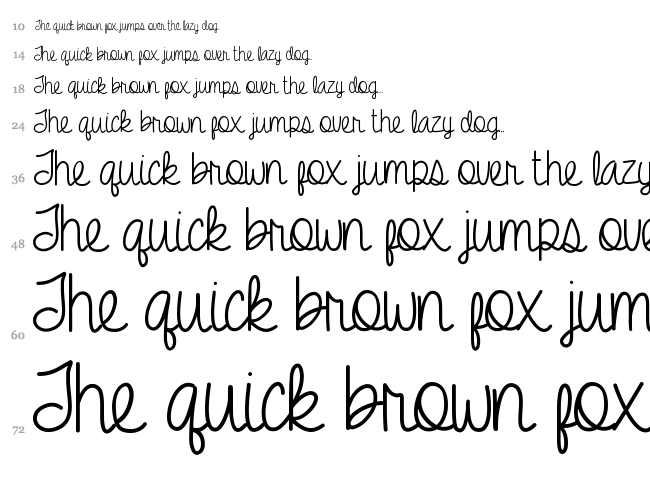Amber Shaie font waterfall